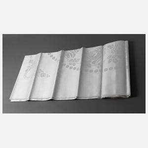 Großes Tafeltuch Rosendekor