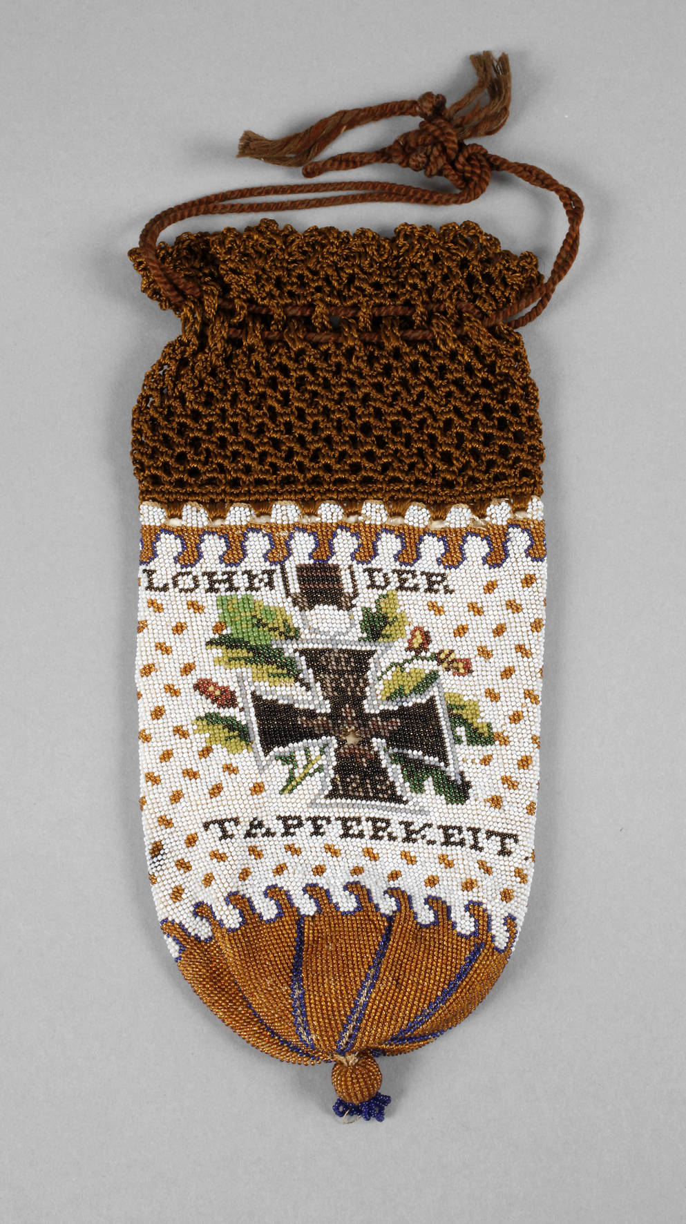 Patriotischer Perlbeutel Kaiserzeit