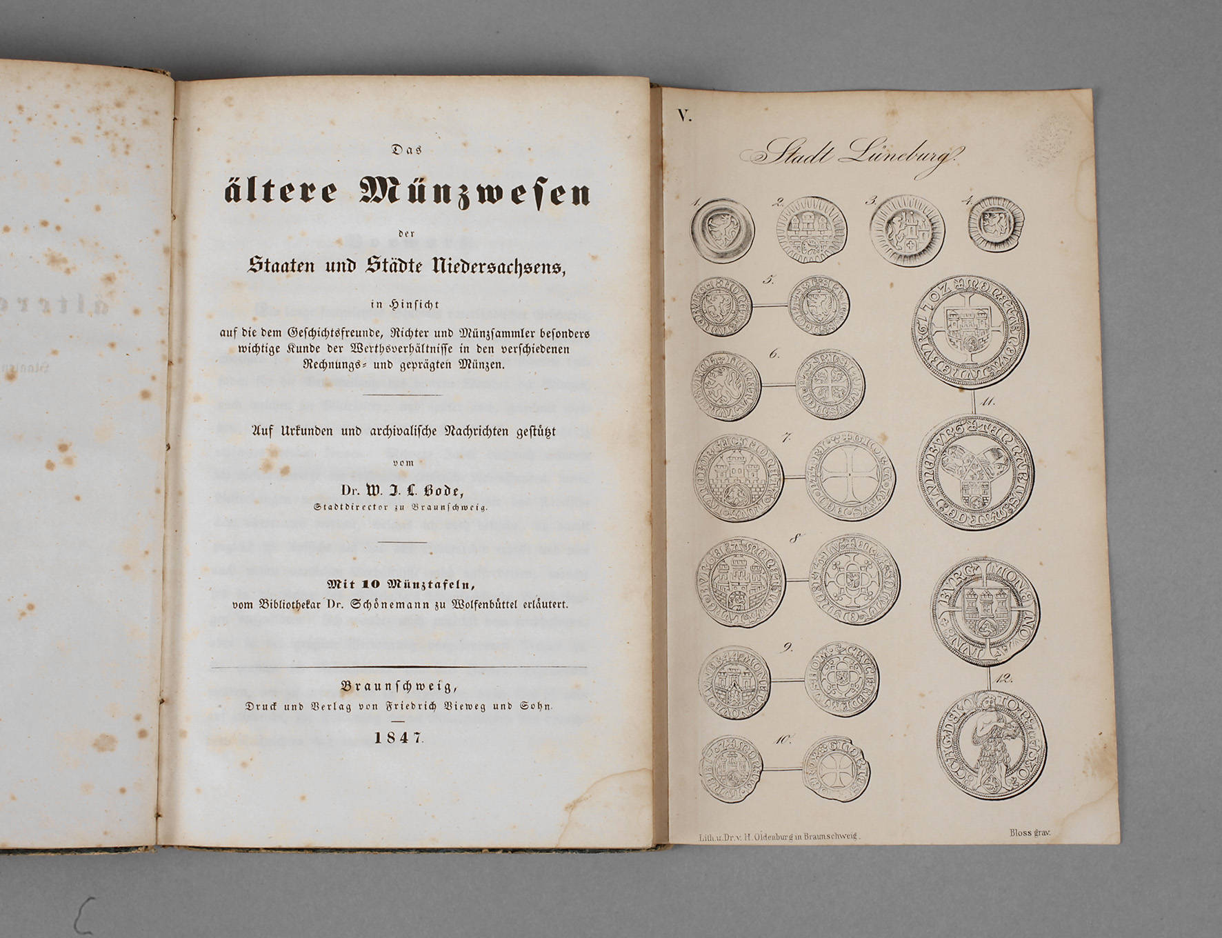 Bodes Münzwesen Niedersachsen 1847