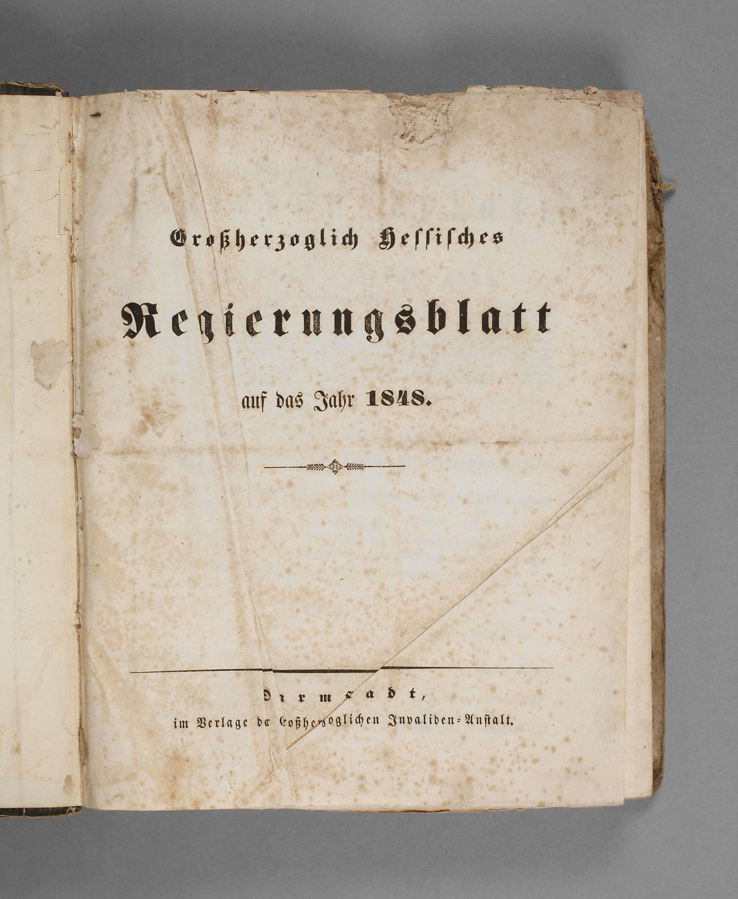 Regierungsblatt Hessen 1848