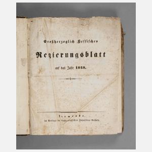 Regierungsblatt Hessen 1848