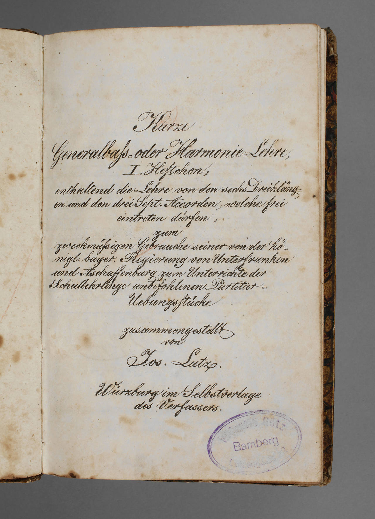 Lutz' Harmonielehre 1850