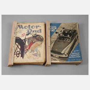 Konvolut Zeitschriften Motorsport