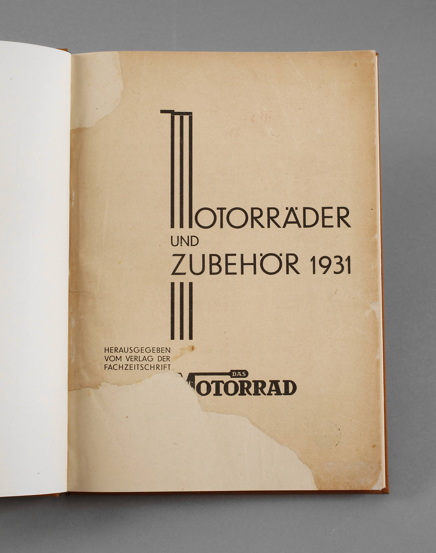 Motorräder und Zubehör 1931