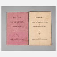 Zwei Betriebsanleitungen Motosacoche111