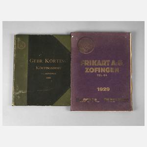 Zwei Firmenkataloge Stahlhandel