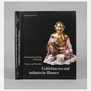 Goldchinesen und indianische Blumen