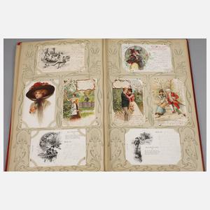 Jugendstil-Postkartenalbum