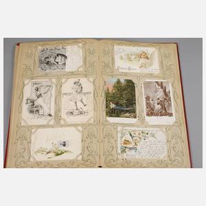 Jugendstil-Postkartenalbum