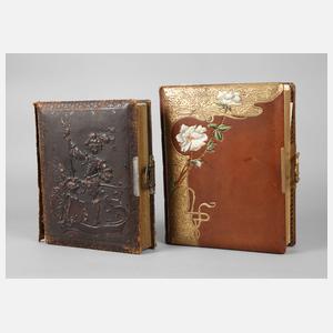 Zwei Fotoalben um 1900