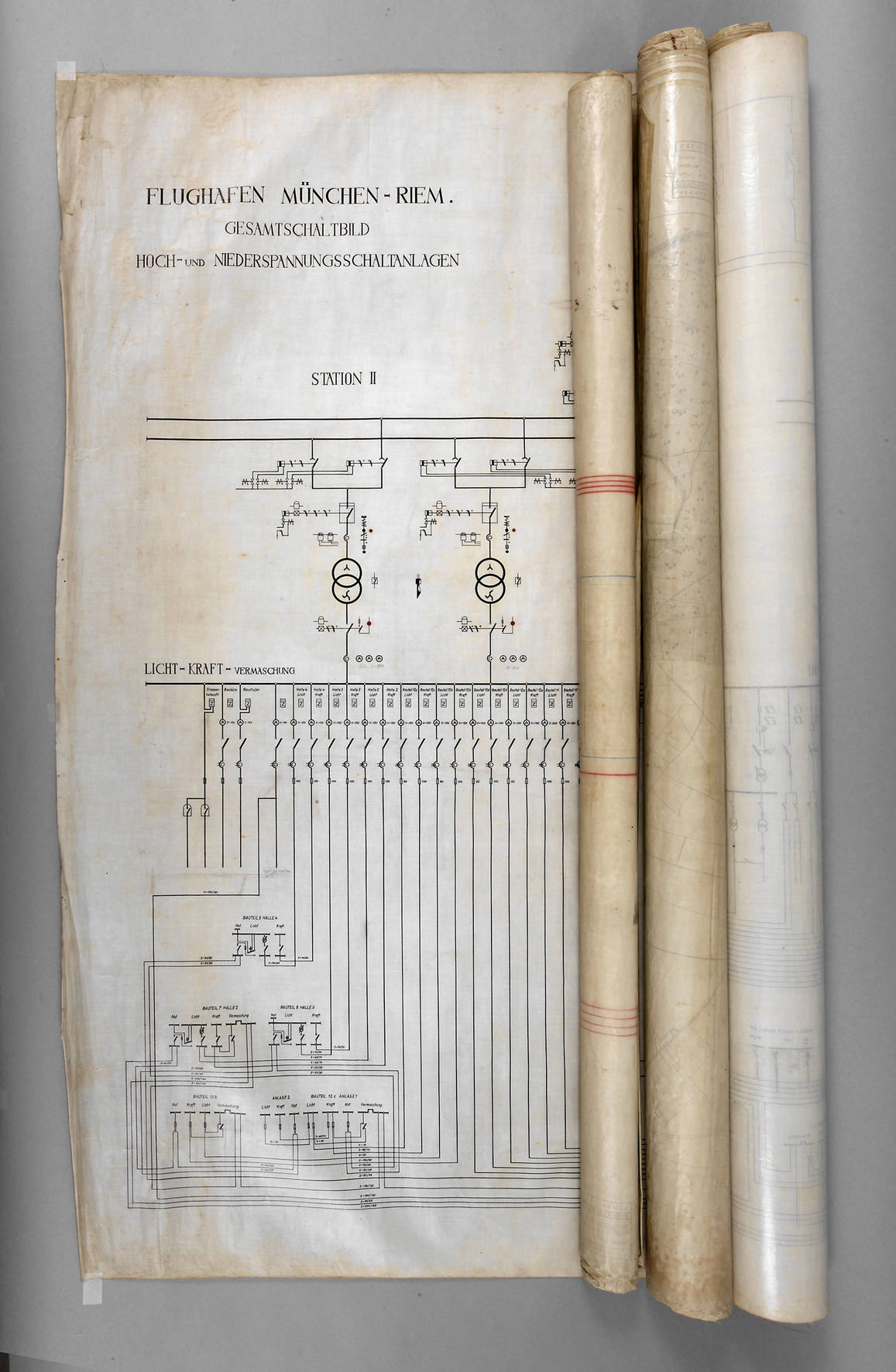 Architektenpläne Flughafen München-Riem