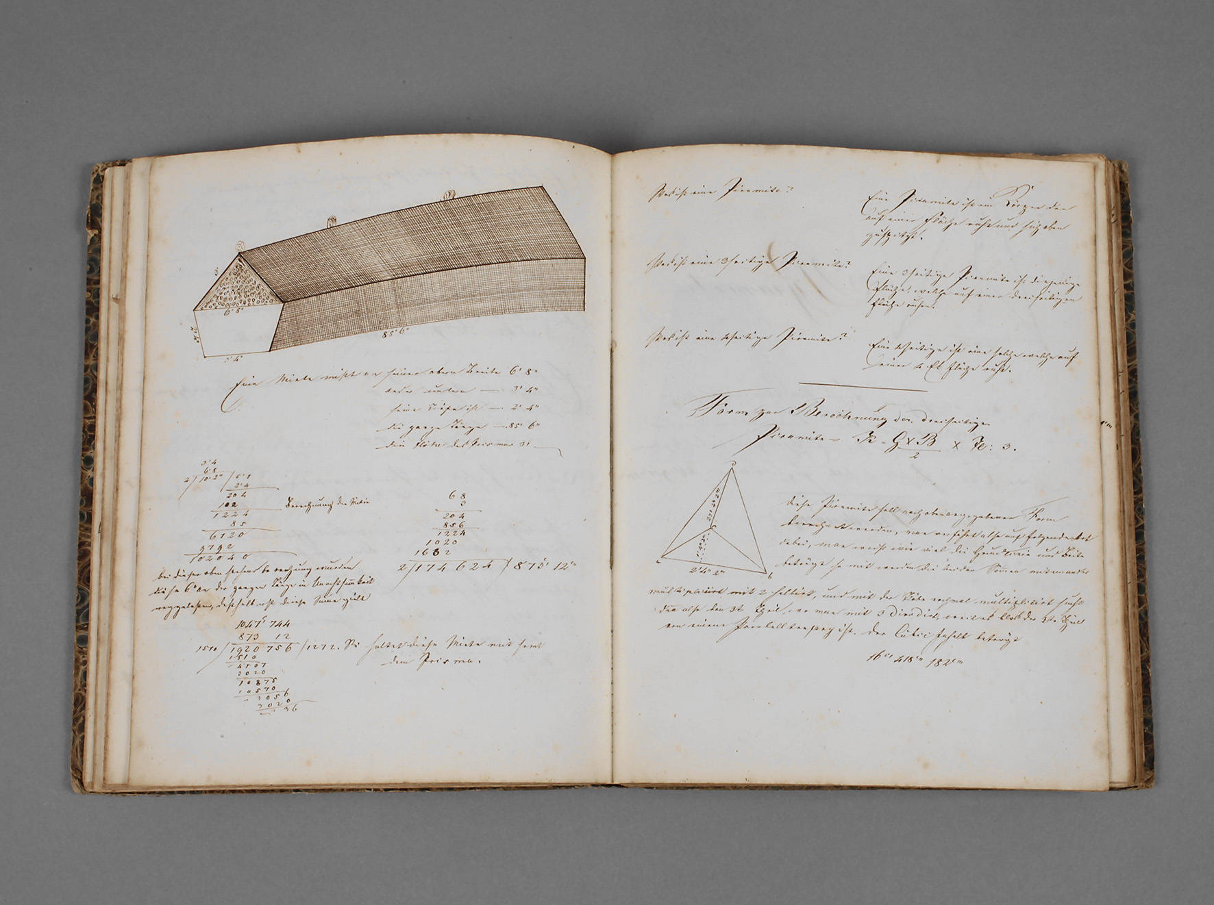 Notizbuch um 1840/50