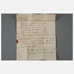 Zwei sächsische Patenbriefe 1791