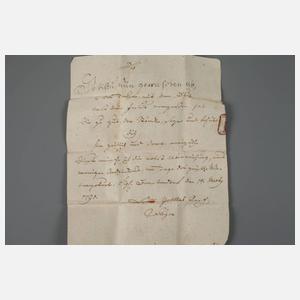 Zwei sächsische Patenbriefe 1791