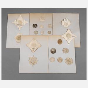 Konvolut Papiersiegel Schweiz