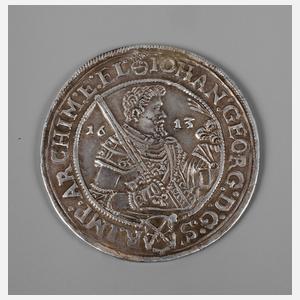 1/2 Taler Sachsen Johann Georg I. und August