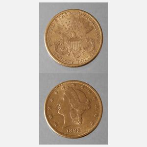 20 Gold-Dollar USA
