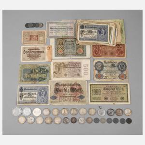 Konvolut Deutsche Mark/Reichsmark