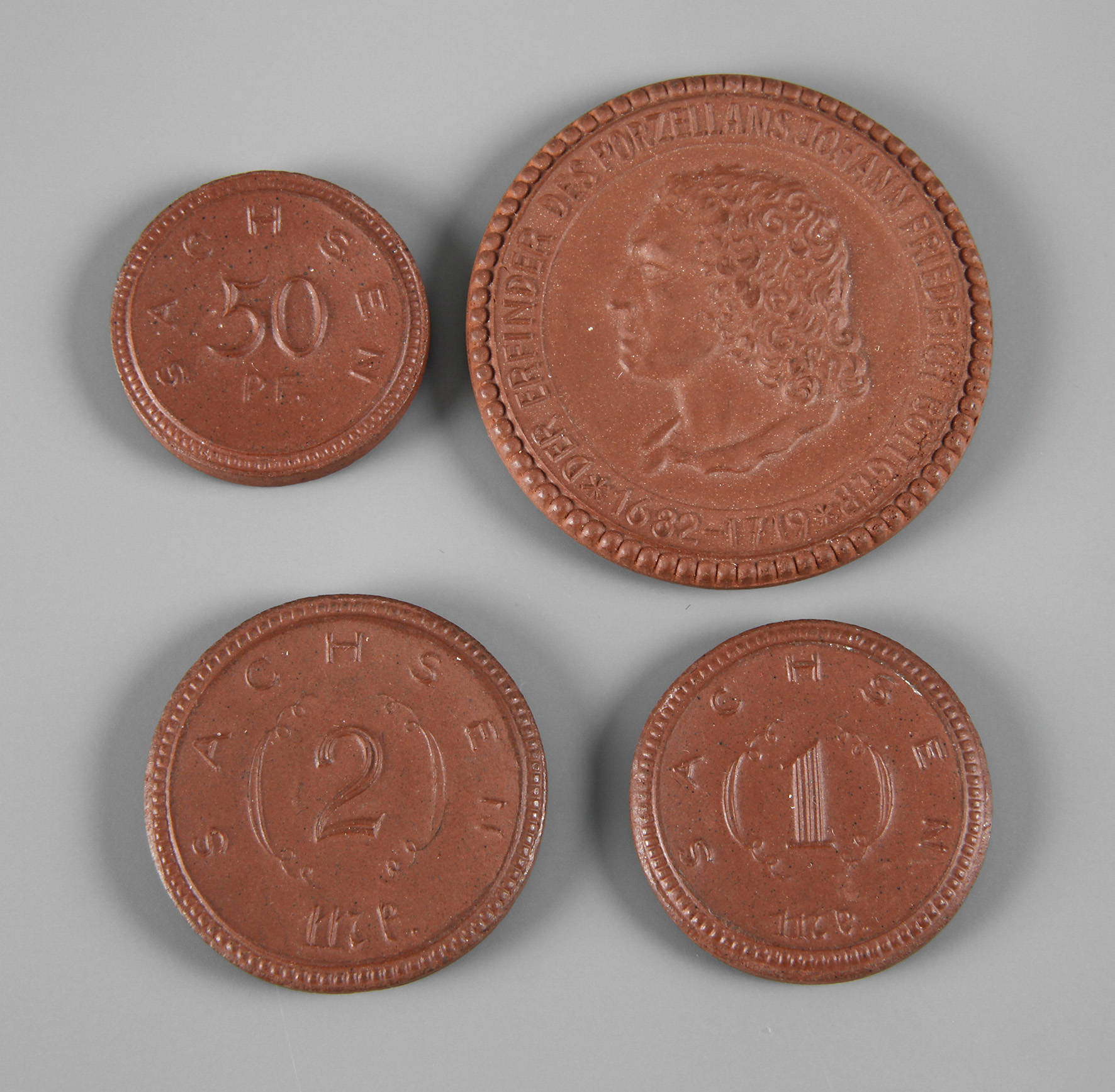 Konvolut Münzen/Medaillen Böttgersteinzeug