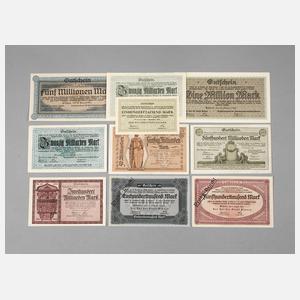 Konvolut Notgeldscheine Stadt Plauen