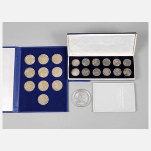 Silber-Medaillen DDR 450 Jahre Reformation/900 Jahre Wartburg