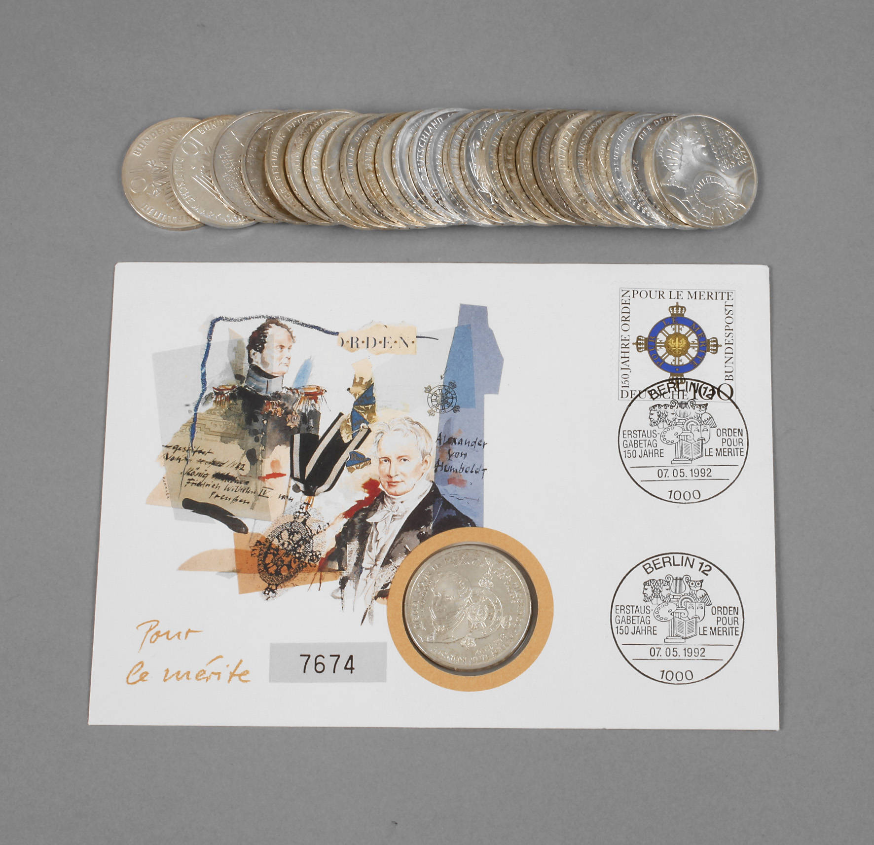 Konvolut 10 DM-Gedenkmünzen