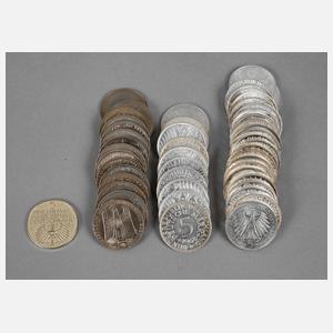 Konvolut DM-Gedenkmünzen