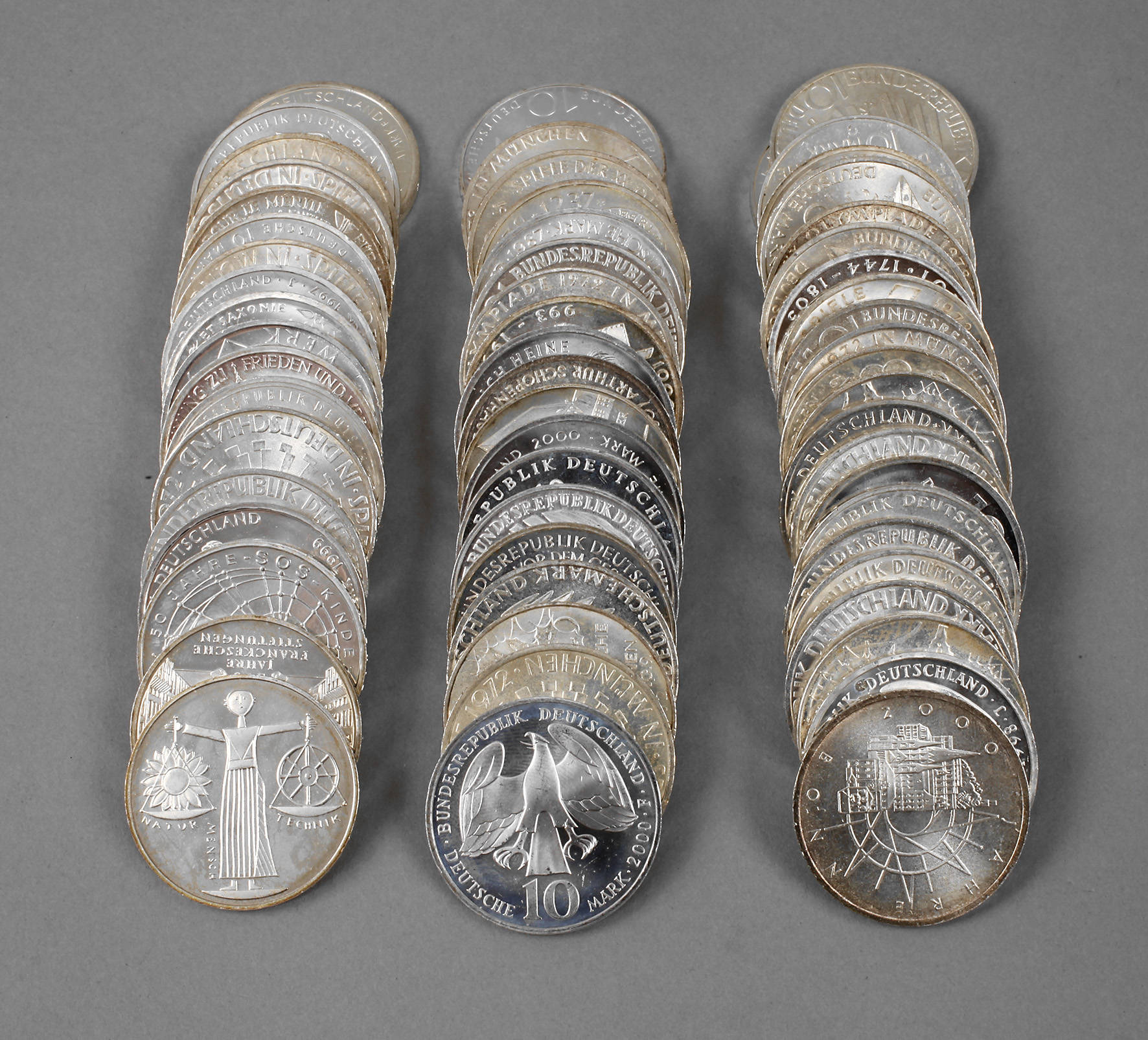Konvolut DM-Gedenkmünzen