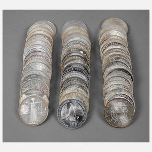 Konvolut DM-Gedenkmünzen