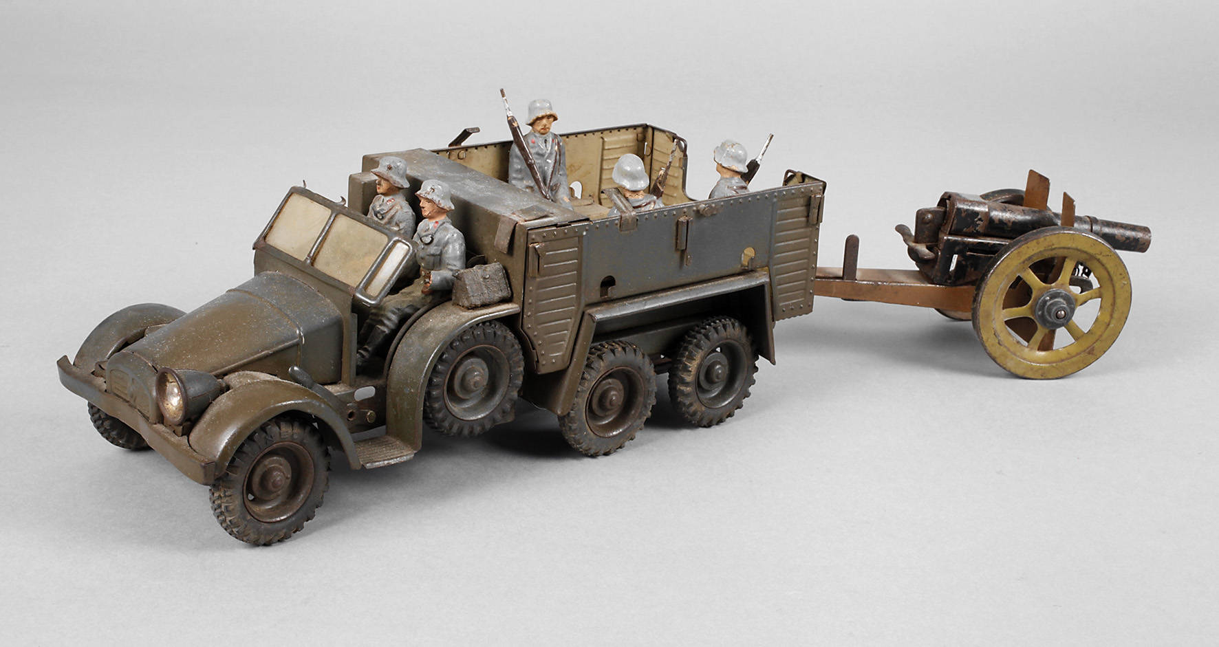 Lineol Krupp Mannschaftswagen mit Kanone
