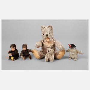 Steiff Konvolut Plüschtiere
