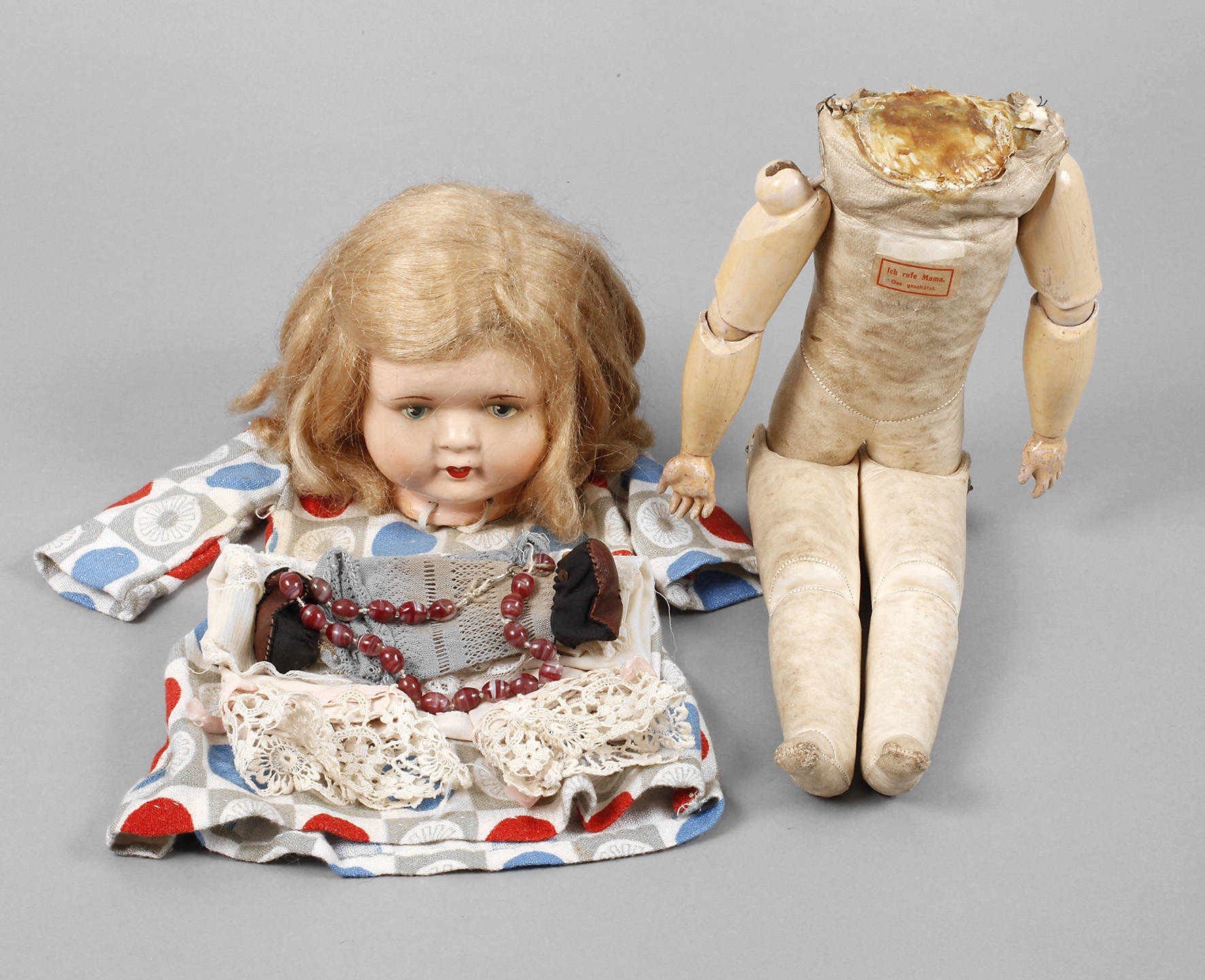 Lederbalg-Puppenkörper mit Mama-Stimme