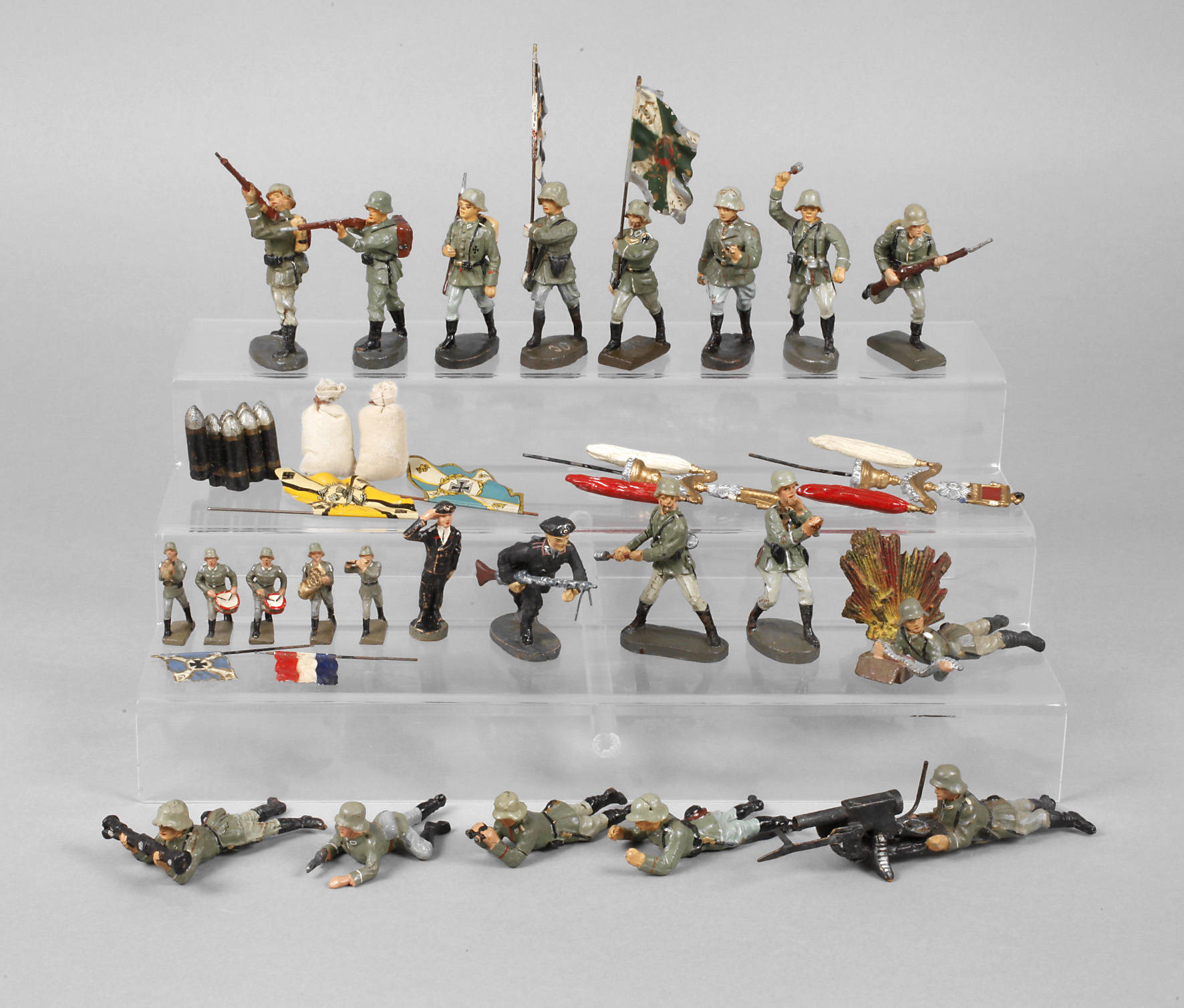 Konvolut Massesoldaten mit Zubehör