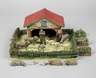 Elastolin Miniatur-Stall mit Lineol Schafherde