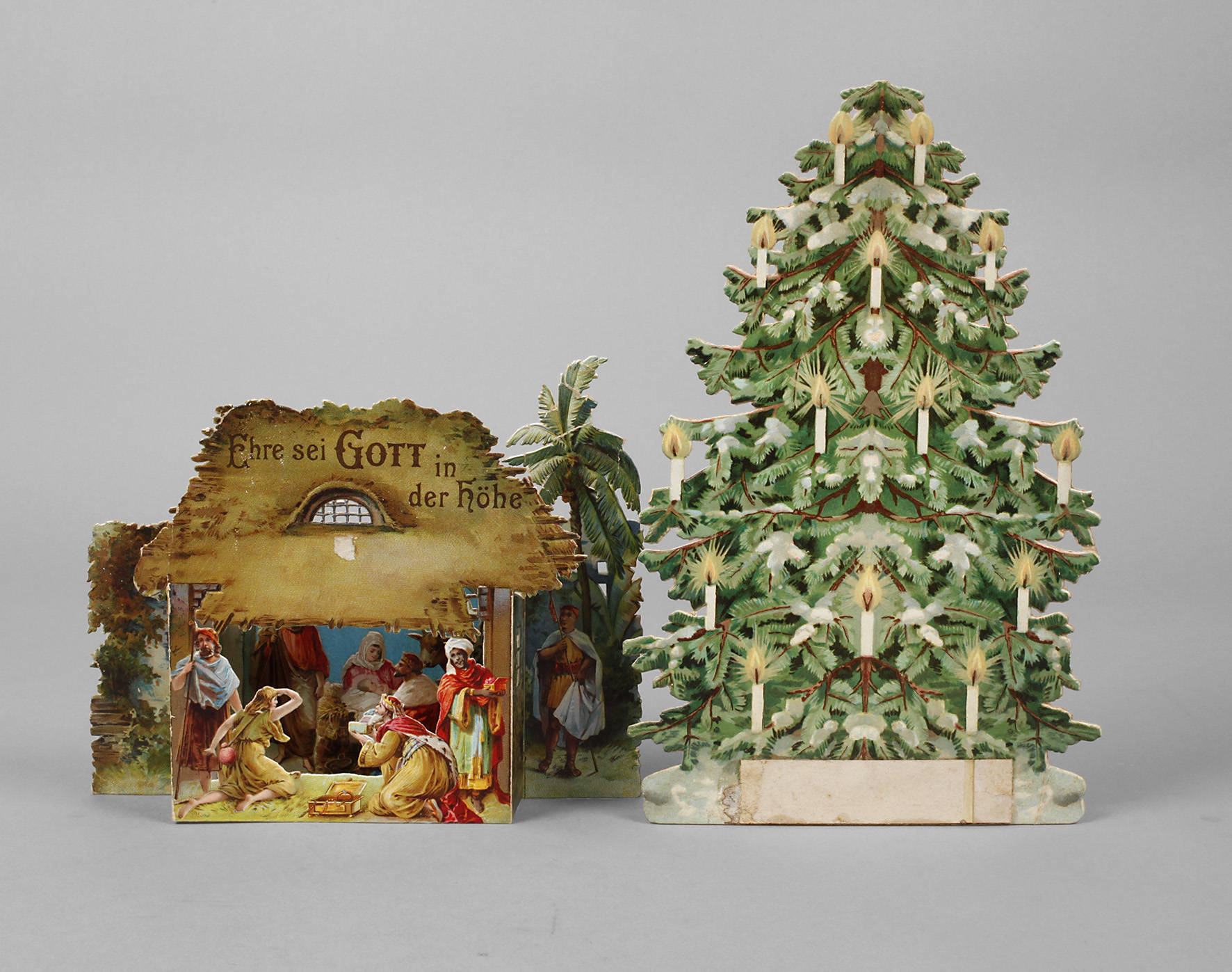 Zwei Weihnachtsaufsteller