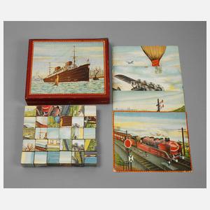 Würfel-Legespiel Verkehrsmittel