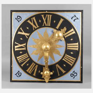 Zifferblatt einer Turmuhr