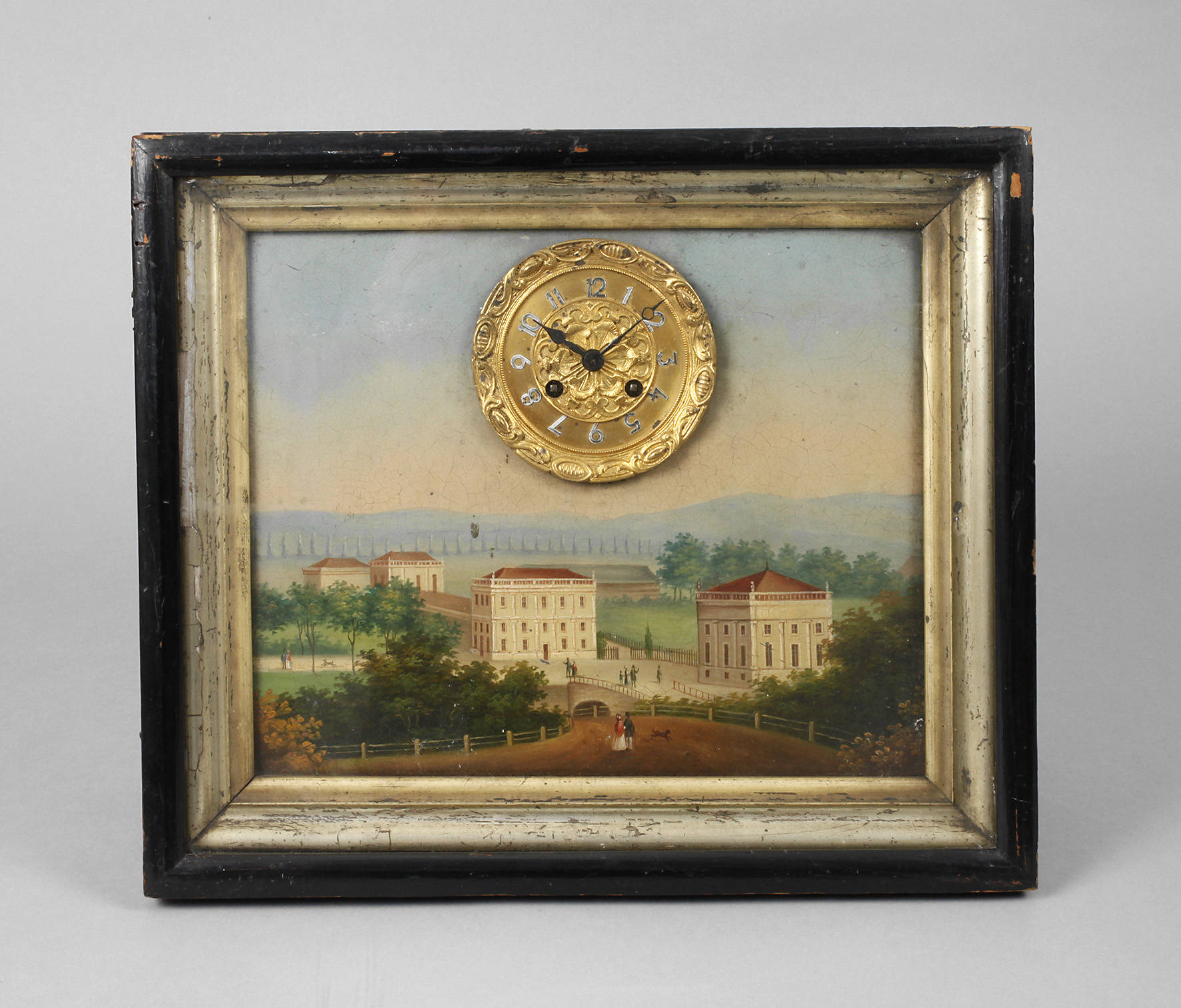 Bilderuhr Biedermeier