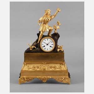 Feine Bronze-Figurenpendule