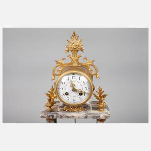 Kaminuhr mit Beistellern