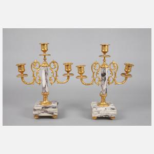 Kaminuhr mit Beistellern