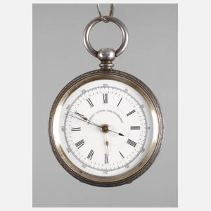 Schlüsseluhr Silber