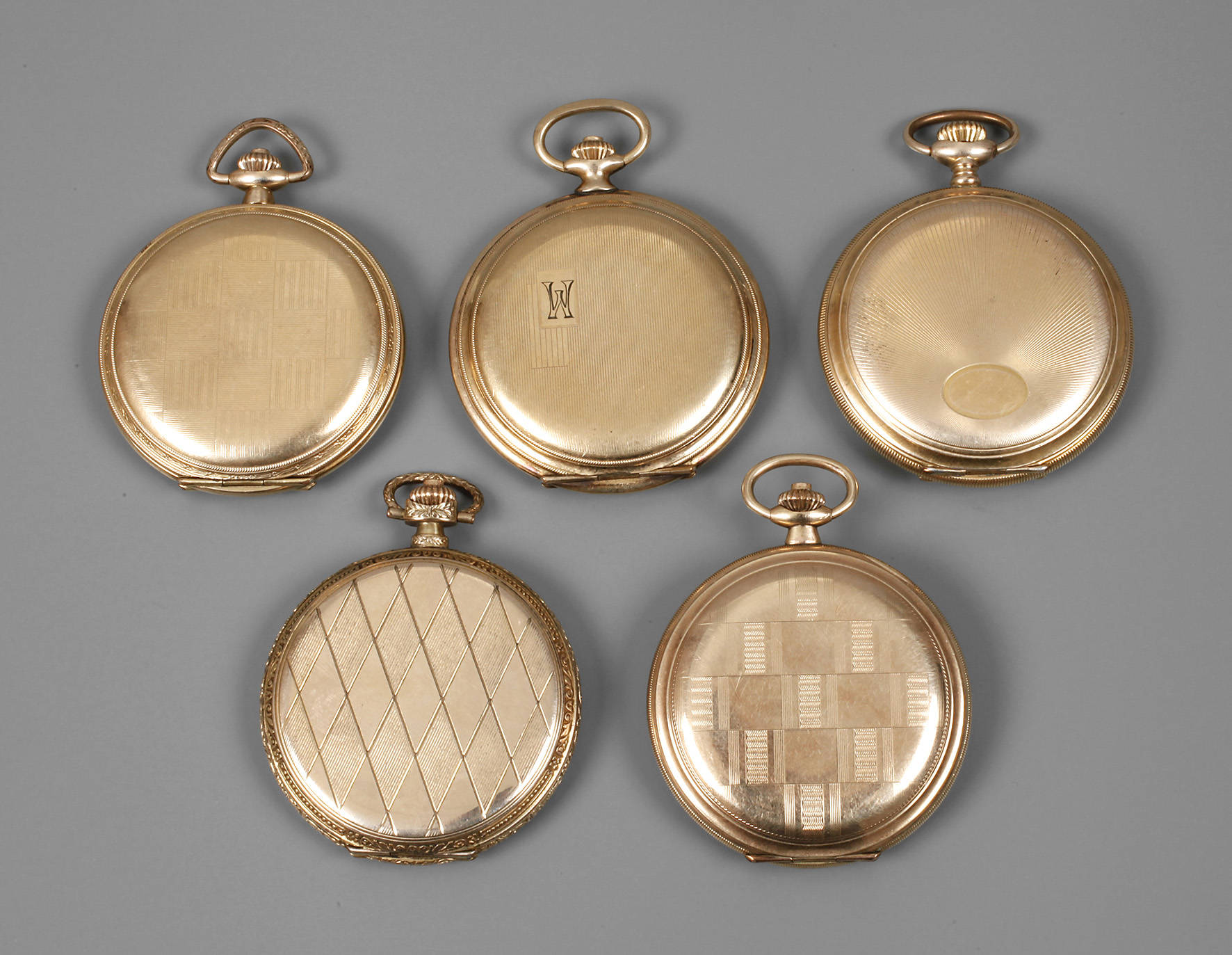 Fünf Sprungdeckeluhren