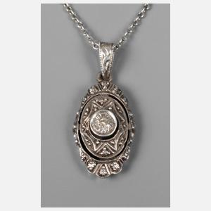 Diamantanhänger an Kette