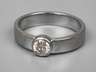Bandring mit Brillant von ca. 0,55 ct