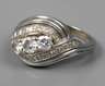 Damenring mit Brillanten von zusammen 0,8 ct