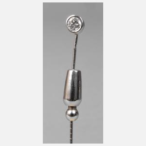 Reversnadel mit Brillant von ca. 0,33 ct