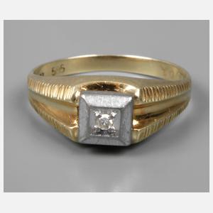 Damenring mit Diamant