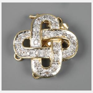 Kettenschließe mit Diamantbesatz