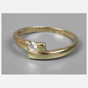 Damenring mit Zirkonia